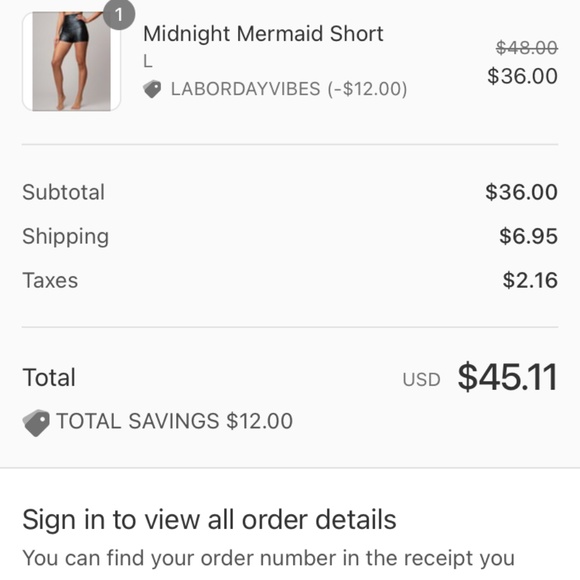 Sparkly Black Mermaid Emily Hsu Bike Shorts-NWOT - Picture 5 of 5